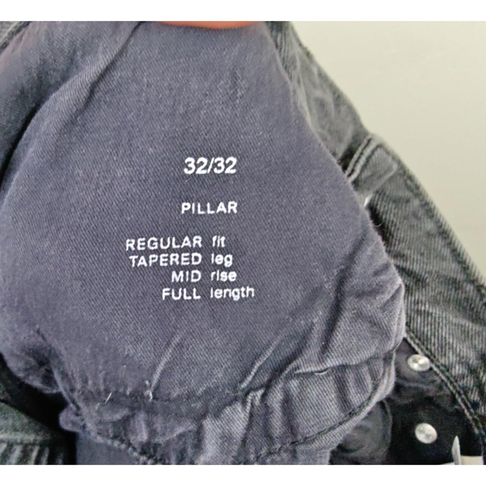 COS Mens Pillar Jeans 32x32 Charcoal Grey Denim Straight Leg Minimalist Normcore - Picture 10 of 11